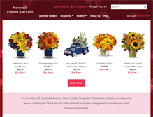 Tablet Screenshot of newportsflowers.com